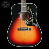 Front of Gibson Custom Made 2 Measure Hummingbird Maple Long Scale Tri-burst LR Baggs VTC.