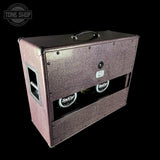 Back angle of Bad Cat TSG Exclusive Era 212X Purple Sparkle 2x12 Speaker Cabinet.