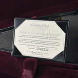 Certificate of authenticity for Martin Custom Shop  28/45 Style Dread Adirondack/Wild Grain East Indian Rosewood Ambertone.