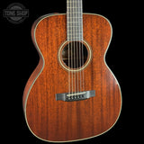 Front angle of Used 2005 Collings OM2H All Mahogany.