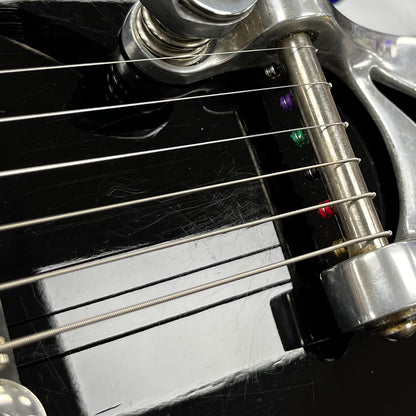 Wear on front of Used 2011 Gretsch G6128T Duo Jet Black w/Bigsby w/Case TFW2662