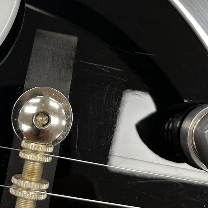 Wear on front of Used 2011 Gretsch G6128T Duo Jet Black w/Bigsby w/Case TFW2662