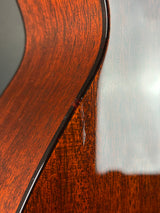 Scratche on back of Used 2005 Collings OM2H All Mahogany.