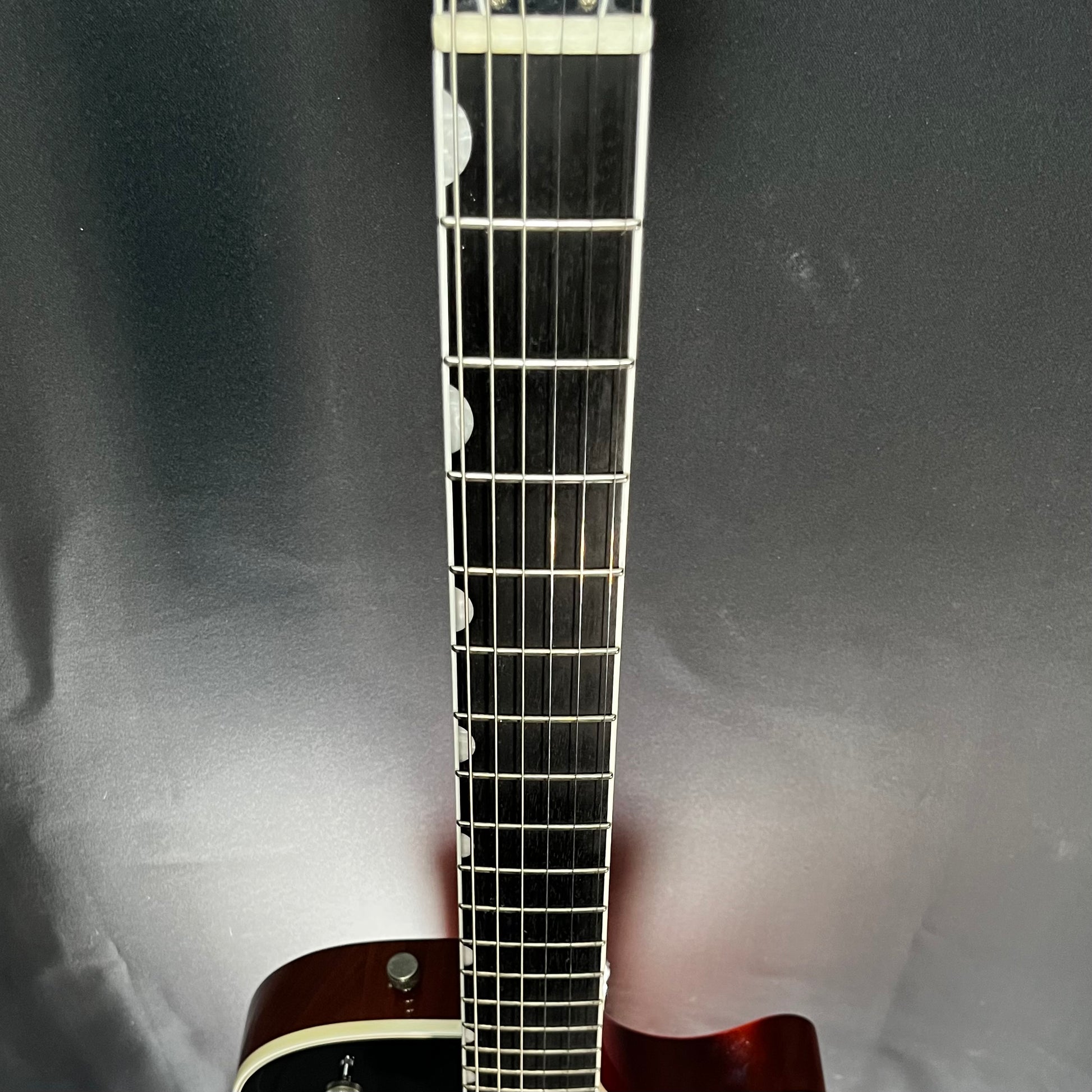 Fret board of Used 2011 Gretsch G6128T Duo Jet Black w/Bigsby w/Case TFW2662