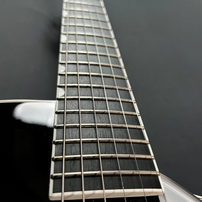 Fret board of Used 2011 Gretsch G6128T Duo Jet Black w/Bigsby w/Case TFW2662