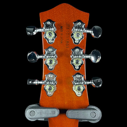 BAck of headstock of Used 2011 Gretsch G6128T Duo Jet Black w/Bigsby w/Case TFW2662