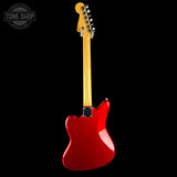 Full back of Used Fender CIJ JM-62 Jazzmaster Candy Apple Red.