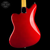 Back of Used Fender CIJ JM-62 Jazzmaster Candy Apple Red.