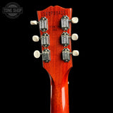 Back of headstock of Used 2019 Gibson SG Junior Cherry.