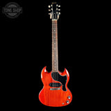 Full front of Used 2019 Gibson SG Junior Cherry.