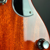 Ding on body of Used 2019 Gibson SG Junior Cherry.