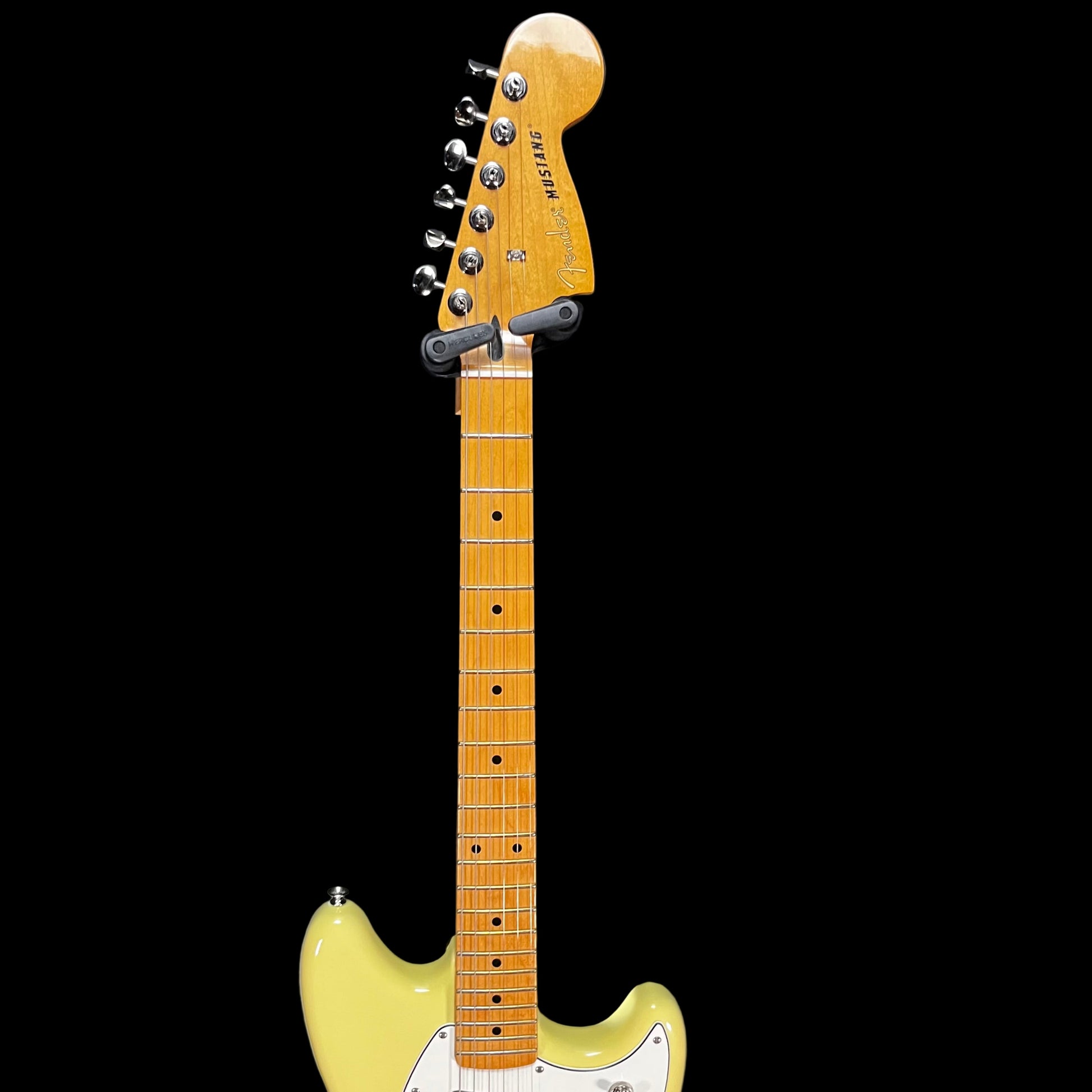 Neck of Used 2014 Fender Player II Mustang MP Hialeah Yellow TFW2667