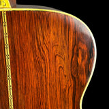 Back shoulder of Vintage 1960 Martin 000-28.