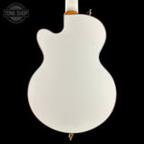 Back of Used 2024 Gretsch Electromatic Chris Rocha Broadcaster JR Center Block Vintage White.
