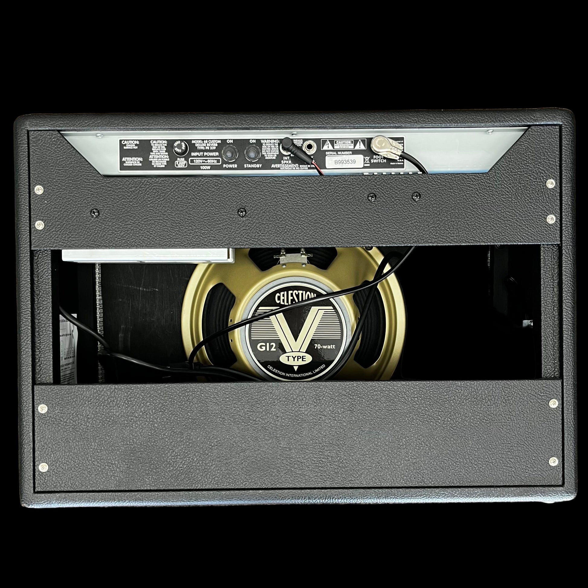 Back of Used 2024 Fender 68 Custom Deluxe Reverb TFW2671