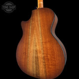 Back angle of Used 2022 Taylor 514ce Sunburst.
