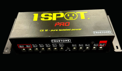 Electrical power supply unit with '1 Spot Pro' branding on a gray background