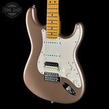 Front angle of Used 2025 Fender American Professional Classic Strat Faded Firemist.