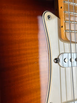 Scratch on body of Used 2003 Fender FSR FMT Tex-Mex Tele Sunburst.