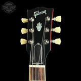 Headstock of Used 2026 Gibson SG Standard 61 Maestro Vibrola Vintage Cherry.