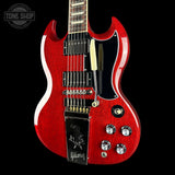 Front angle of Used 2026 Gibson SG Standard 61 Maestro Vibrola Vintage Cherry.