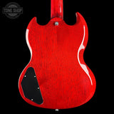 Back of Used 2026 Gibson SG Standard 61 Maestro Vibrola Vintage Cherry.