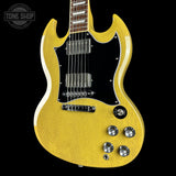 Front angle of Used 2023 Gibson SG Standard TV Yellow.