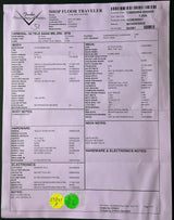 Document with text and checkboxes on a black background