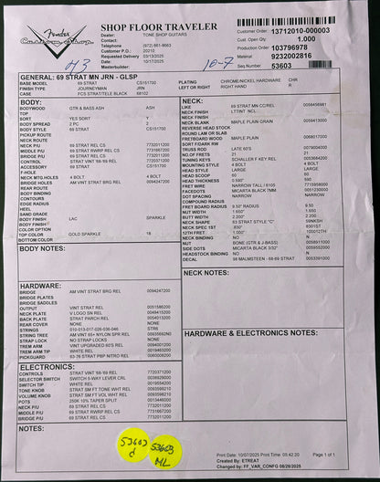 Document with text and checkboxes on a black background