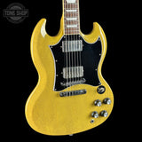 Front angle of Used 2023 Gibson SG Standard TV Yellow.