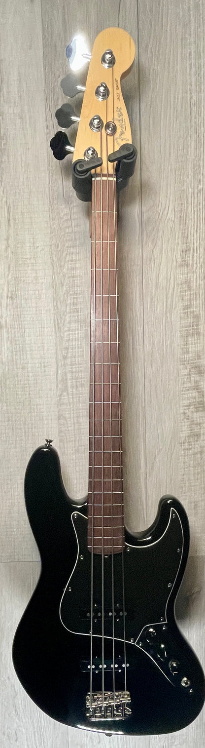 Used 2005 Fender American Jazzbass Fretless Black w/bag TSS2892