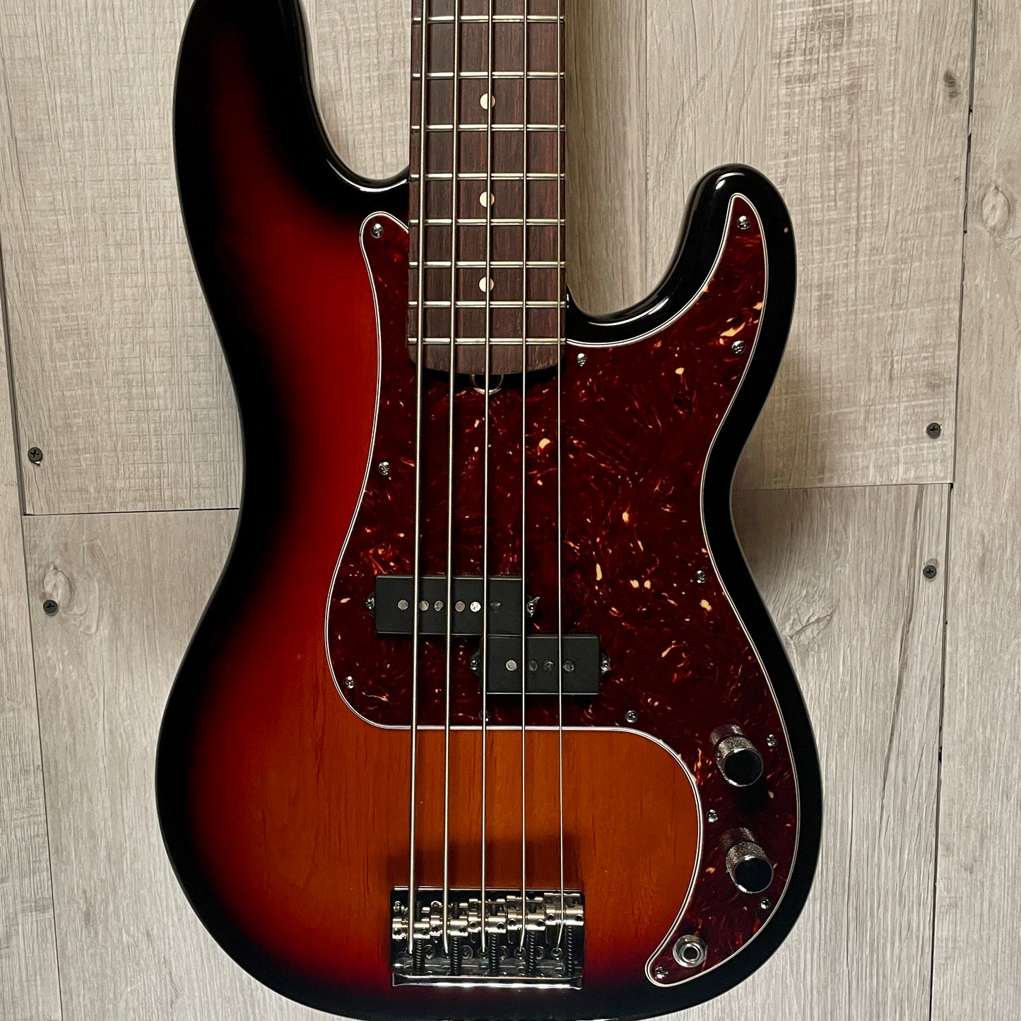 Front of Used 2012 Fender American Standard Precision V Bass 5 String TSS2893.