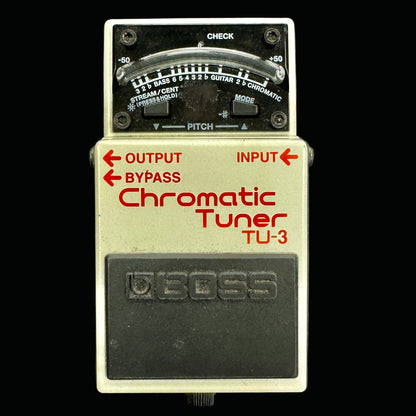 Boss TU-3 Chromatic Tuner on a gray background