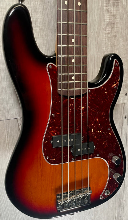 Front left angle of Used 2012 Fender American Standard Precision V Bass 5 String TSS2893.