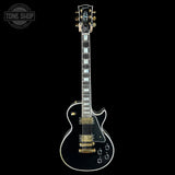 Full front of Used Gibson Les Paul Custom Ebony.