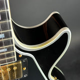 Discoloration in binding of Used Gibson Les Paul Custom Ebony.