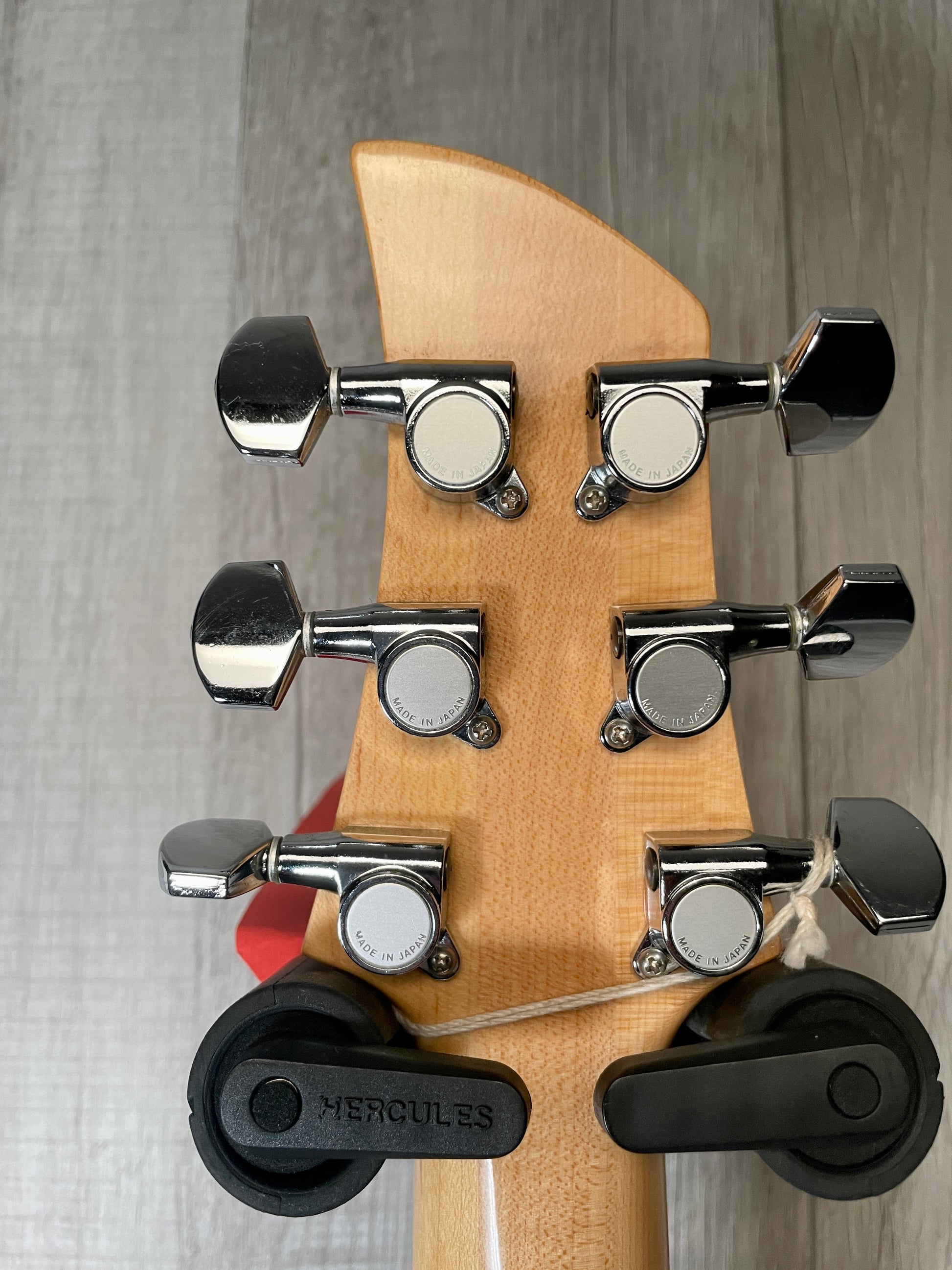 Back of headstock of Used 2008 Ampeg Dan Armstrong ADA6 Reissue Smoke Lucite w/extra Pickups TSS2903.