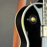 Discoloration in binding of Used Gibson Les Paul Custom Ebony.