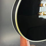Discoloration in binding of Used Gibson Les Paul Custom Ebony.