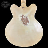 Back of Rock N Roll Relics Lightning Jr Nicotine White Medium Aging.