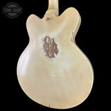 Back angle of Rock N Roll Relics Lightning Jr Nicotine White Medium Aging.