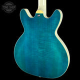 Back angle of Used Hagstrom Viking Dlx Blue.