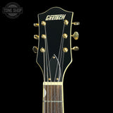 Headstock of Used 2018 Gretsch G5420TG Electromatic Black.