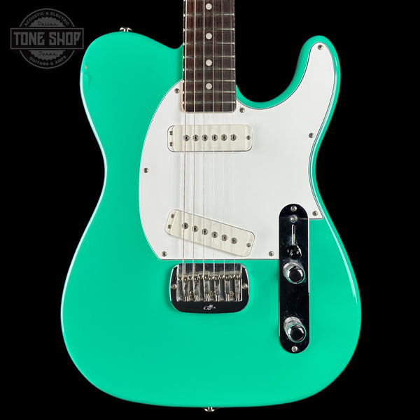 Front of Used G&L ASAT Special Belair Green.