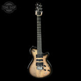 Full front of Used Godin XTSA Trans Black.