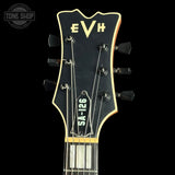 Headstock of Used EVH SA126 Special Army Drab.