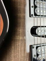 Wear on body of Used Godin XTSA Trans Black.