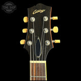 Headstock of Used Collings CL City Limits Aged Goldtop.