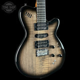 Front angle of Used Godin XTSA Trans Black.