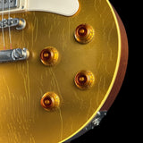 Front detail of Used Collings CL City Limits Aged Goldtop.